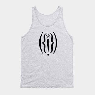 vulva, minimalist typographic design Tank Top